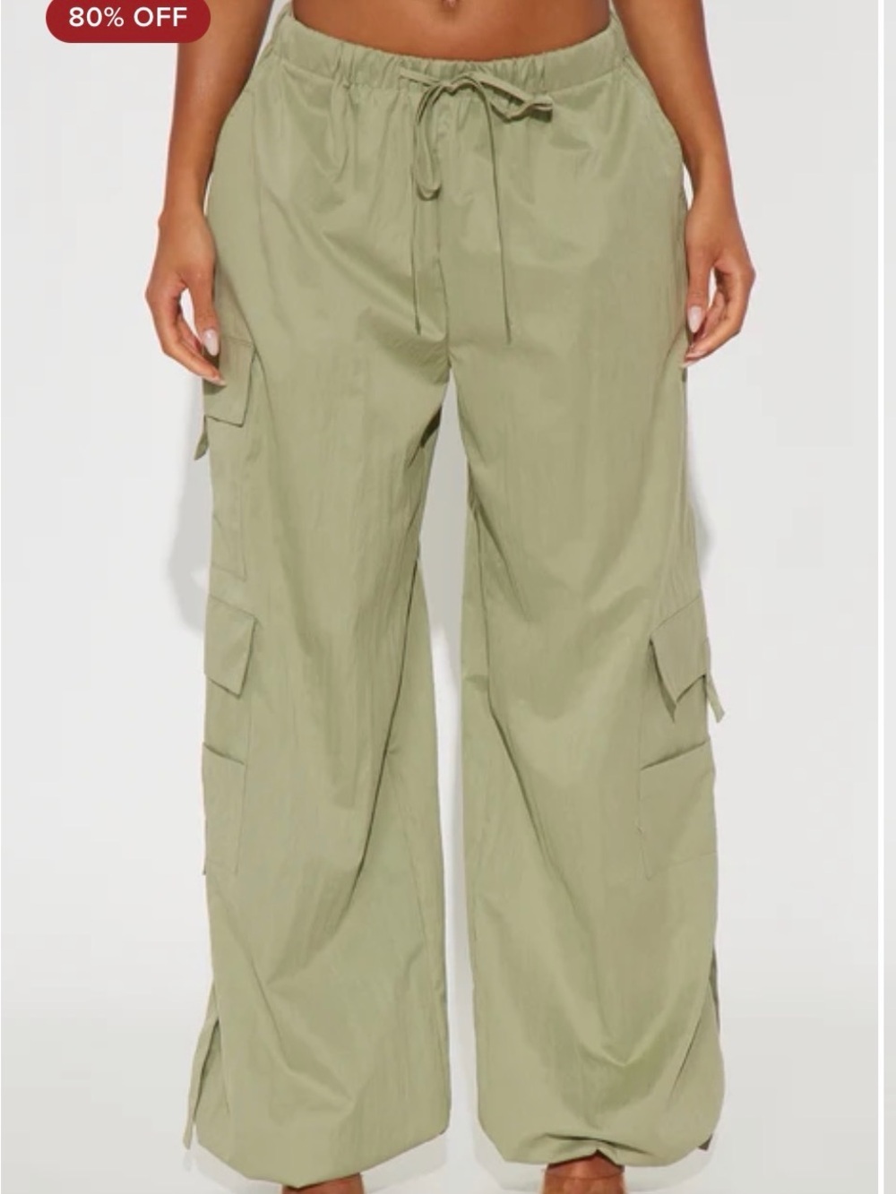 Fashion nova Olive Wide-Leg Cargo Pants